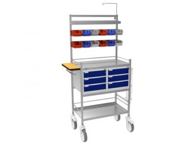 Premium Quality Hospital Crash Cart Trolley - Ahmedabad Medical Instruments