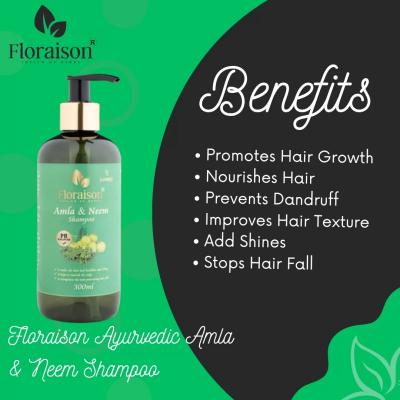 Floraison Ayurvedic Amla & Neem Shampoo 300ML for hair fall, Strengthens & shines - Chandigarh Other