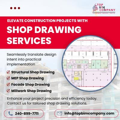 Elevate Construction Project Accuracy with Shop Drawing Services - Washington Other