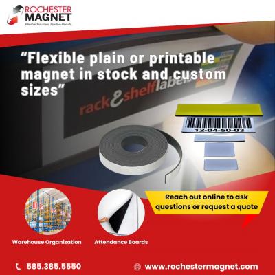 Flexible Magnets for Warehouse Labeling | Magnetic Rack Labels