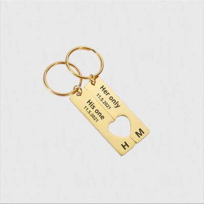 Personalized Couples Keychain - Los Angeles Jewellery