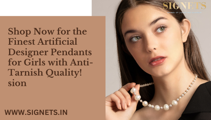 Shop Now for the Finest Artificial Designer Pendants for Girls with Anti-Tarnish Quality!  - Gurgaon Jewellery