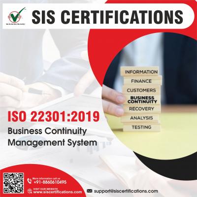 Cost of ISO 22301 Certification - SIS Certification - Hyderabad Professional Services