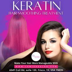 Lawish Salon offers Keratin hair smoothing 