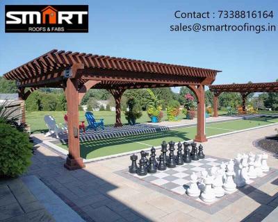 Wooden Pergola Manufacturer - Smart Roofs and Fabs - Chennai Professional Services