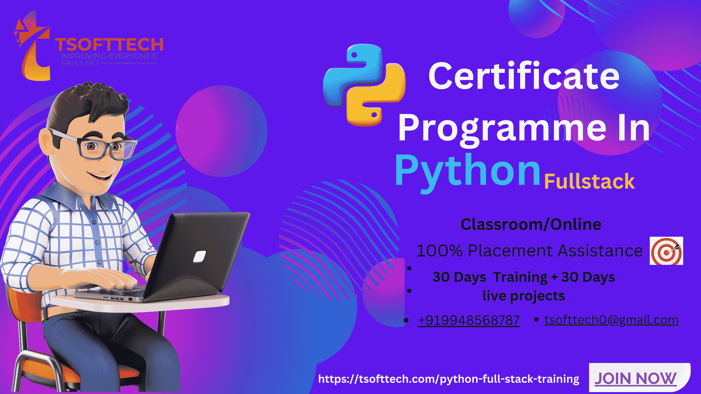 Top Python FullStack Online Training In 2023 - Hyderabad Computer
