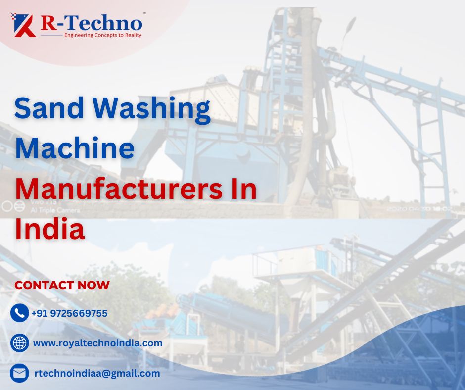 Sand Washing Equipment Manufacturer & Suppliers in India | R-Techno - Ahmedabad Industrial Machineries