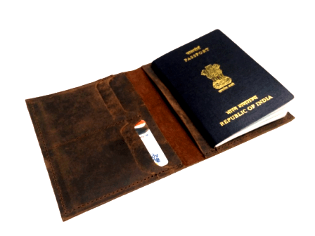 Personalized Leather Passport Holder - Handicraft Villa