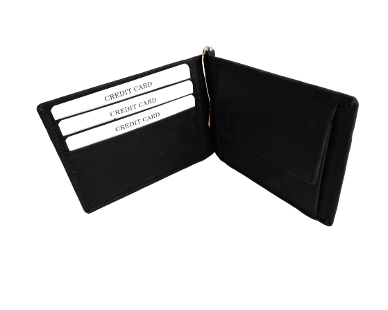 Black Handmade leather wallets for Men - Handicraft Villa