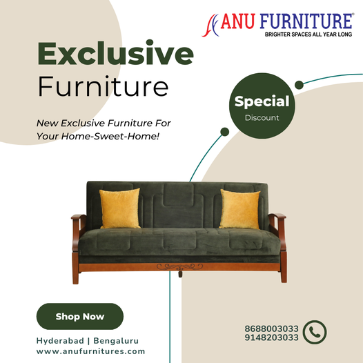 Living Room Furniture in  Hyderabad - Anu Furnitures