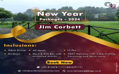 Jim Corbett New Year Packages 2024 | New Year Celebration Packages in Jim Corbett - Chandigarh Hotels, Motels, Resorts, Restaurants