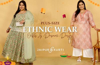 Plus SIze Ethnic Wear Outfits As Deepavali Dresses - Jaipur Clothing