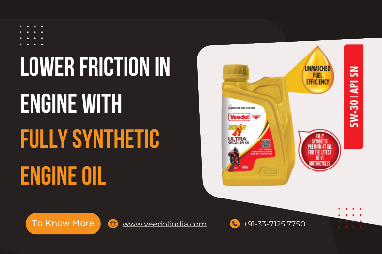 Lower Friction in Engine With Fully Synthetic Engine Oil