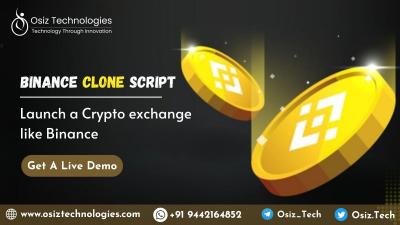 Start Your Cryptocurrency Exchange: Binance Clone Script for Sale - “ Osiz Technologies “ - Chennai Professional Services