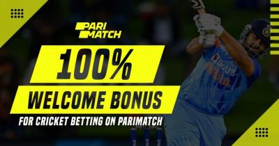 100% Welcome Bonus for Cricket Betting on Parimatch - Other Other