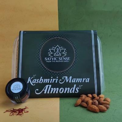 Buy kashmiri mamra almonds and original kashmiri saffron - online dry fruits from kashmir - Ahmedabad Other