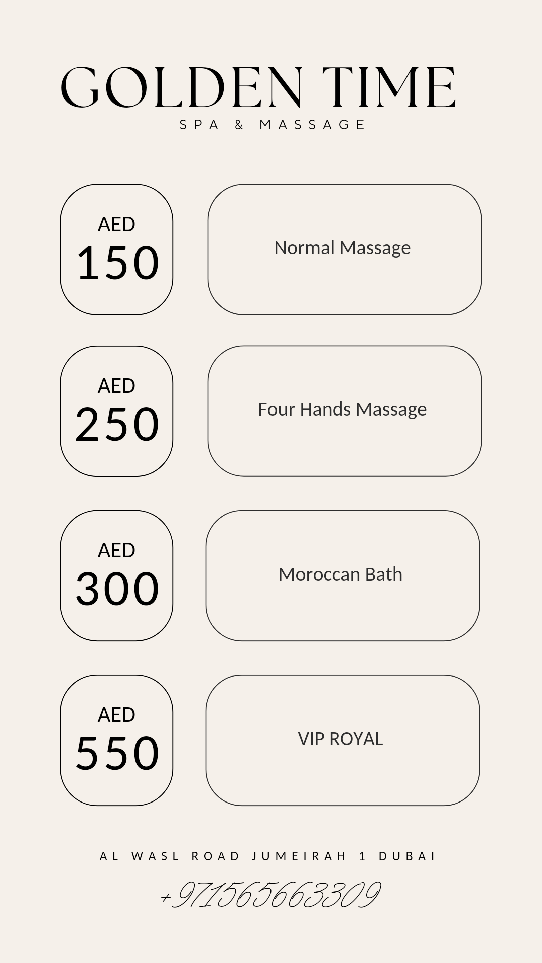 Massage Golden Time  - Dubai Health, Personal Trainer