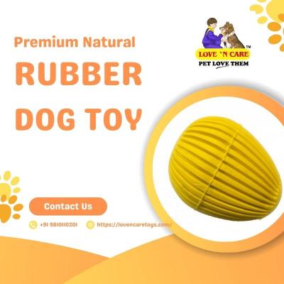 Premium Natural Rubber Dog Toy - Eco-Friendly Fun!