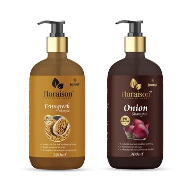 Naturally Tackle Hairfall with Floraison Ayurvedic Fenugreek Seeds & Onion Shampoo Combo