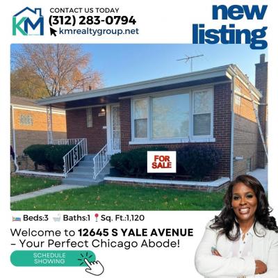 Welcome to 12645 S Yale AVENUE – Your Perfect Chicago Abode! - Chicago For Sale