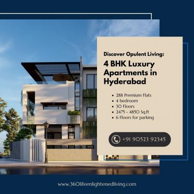 Discover Opulent Living: 4 BHK Luxury Apartments in Hyderabad - Hyderabad For Sale