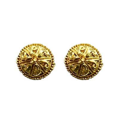 Traditional Women Brass Stud Earrings - Los Angeles Jewellery