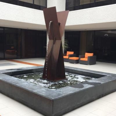 Modern Steel Fountain