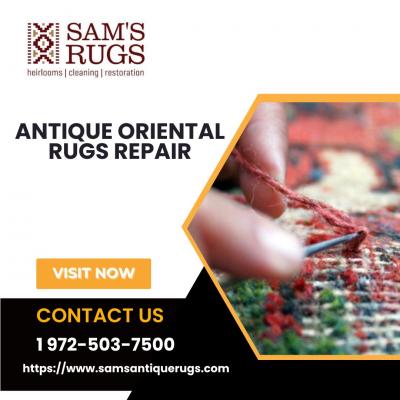 Discover the Antique Oriental Rugs Repair - Sam's Oriental Rugs. - Dallas Other