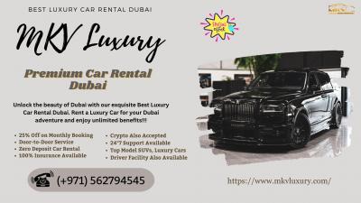 Car Rental Dubai with No Deposit Full Insurance +971562794545 MKV Luxury - Dubai Rentals