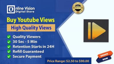 Buy YouTube Views - Online Vision Digital Store - New York Professional Services