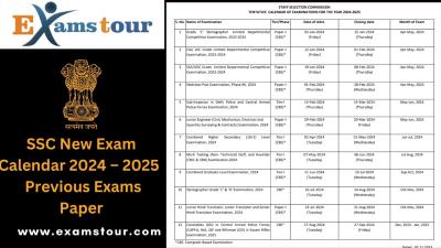 SSC Exam Dates 2024-2025 | Last Year Exam Paper - Other Other