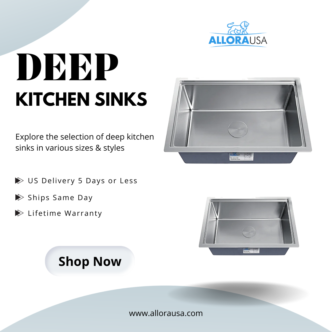 Allora USA Deep Sink - Elevate Your Kitchen Experience - Other Home & Garden