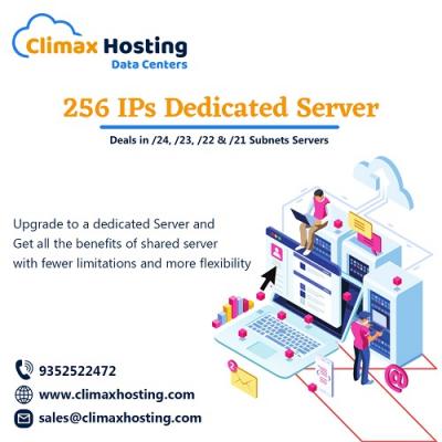 Buy Low Cost 256 IPs Dedicated Server