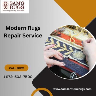 Get top rated Modern Rugs Repair Service by Sam's Oriental Rugs