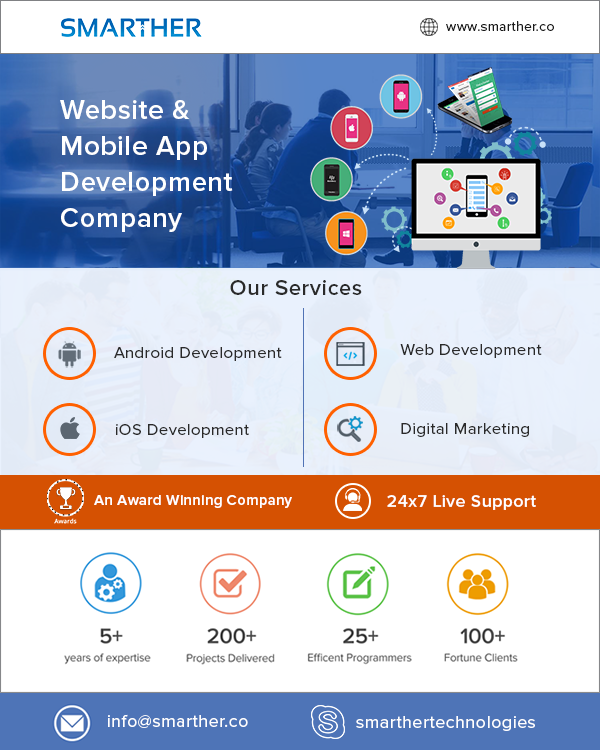 Smarther Technologies Web and Mobile App Development Company - Chennai Professional Services