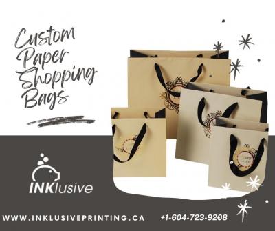 Custom Paper Shopping Bags | Inklusive Printing