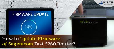 Update Firmware of Sagemcom Fast 5260 Router - New York Computer