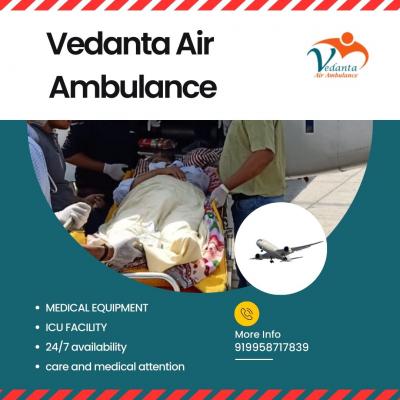 Avail Safety Emergency Patient Transfer Through Vedanta Air Ambulance Service in Jodhpur - Coimbatore Professional Services