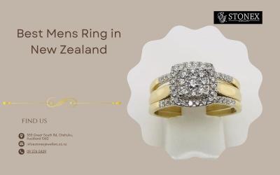 Buy Men's Ring New Zealand:  Stonex Jewellers Premium Collection Of Gold Wedding Rings - Auckland Jewellery