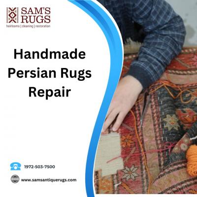 Handmade Persian Rugs Repair by Sam's Oriental Rugs.