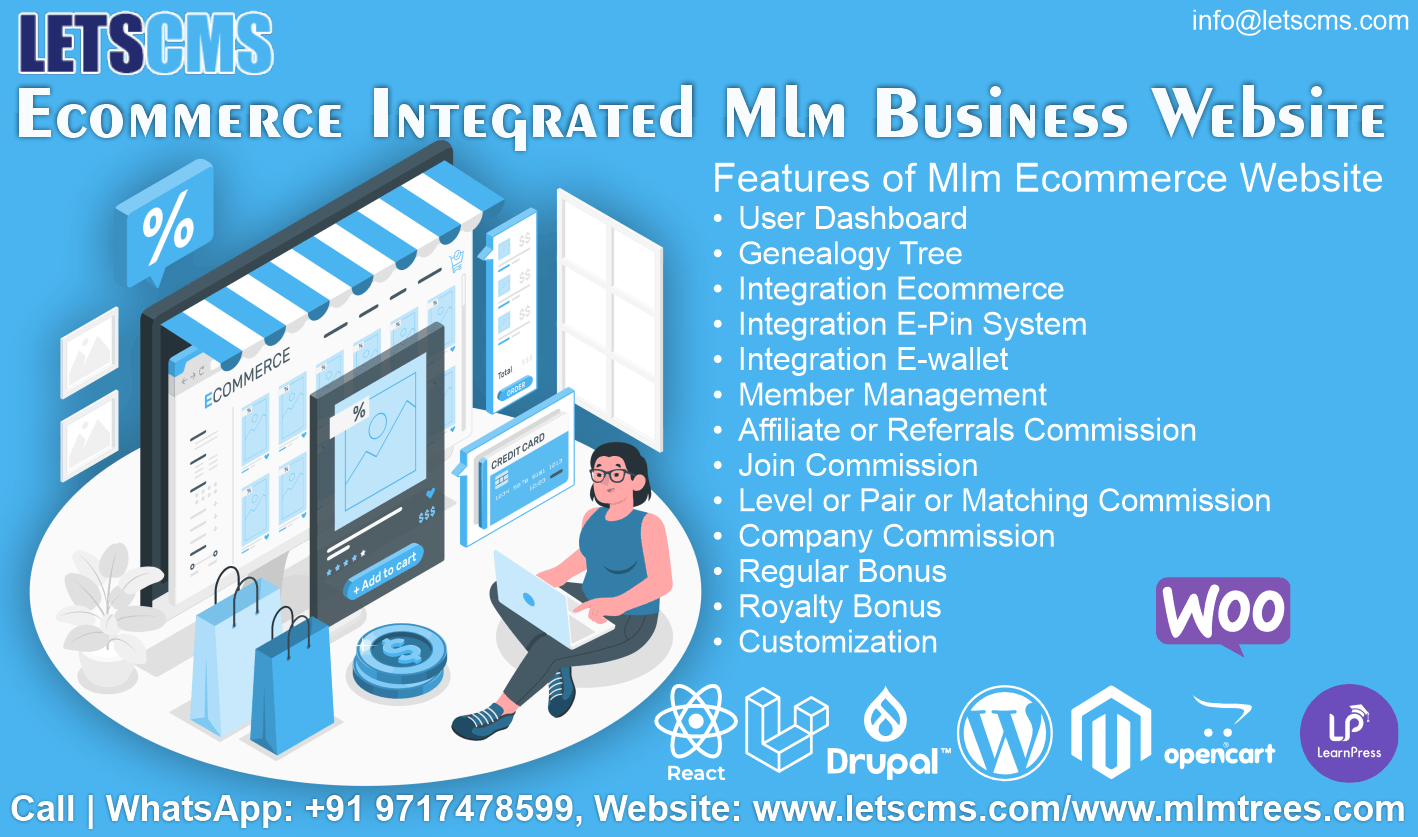 Ecommerce MLM Integration Plugin Website | Mlm eCommerce With Shopping Website - Bacolod Computer