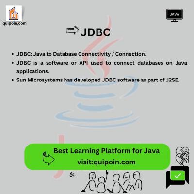 JDBC in Java - Quipoin