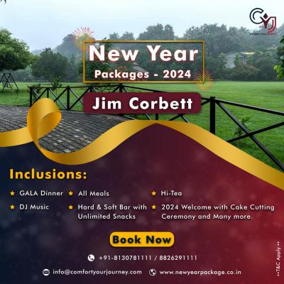 Jim Corbett New Year Party Packages 2024 - Book New Year Packages in Jim Corbett with CYJ  - Dehradun Events, Photography