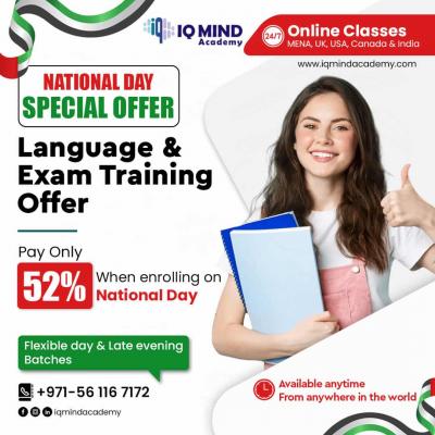 National Day Offer on Online Exam Preparation Classes at IQ Mind in Dubai