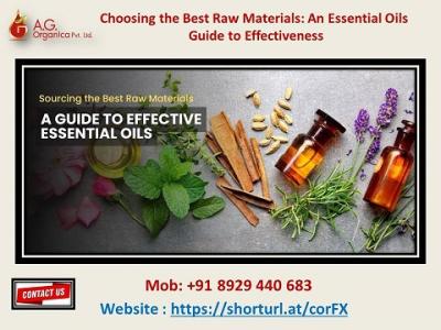 Choosing the Best Raw MaterialsAn Essential Oils Guide to Effectiveness - Other Other