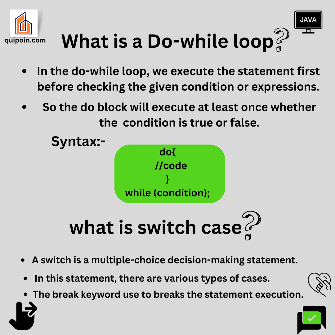 Do-While Loop in Java - Quipoin