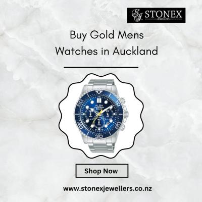 Online Shopping for Budget-Friendly Gold Men's Watches in Auckland | Shop at Stonex Jewellers - Auckland Jewellery