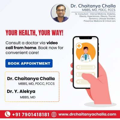 General Physician Video Consultation in Hyderabad Gachibowli - Hyderabad Health, Personal Trainer