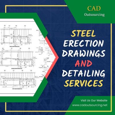 Steel Erection Drawing and Detailing Services Provider - CAD Outsourcing Firm - Other Professional Services