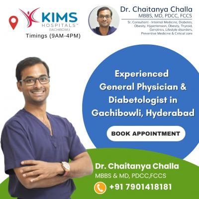 Best General Physician in KIMS Hospital Gachibowli Hyderabad | Dr. Chaitanya Challa - Hyderabad Health, Personal Trainer